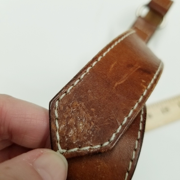 I magnin women's leather size 30‎ belt vintage brown distressed - Picture 9 of 11